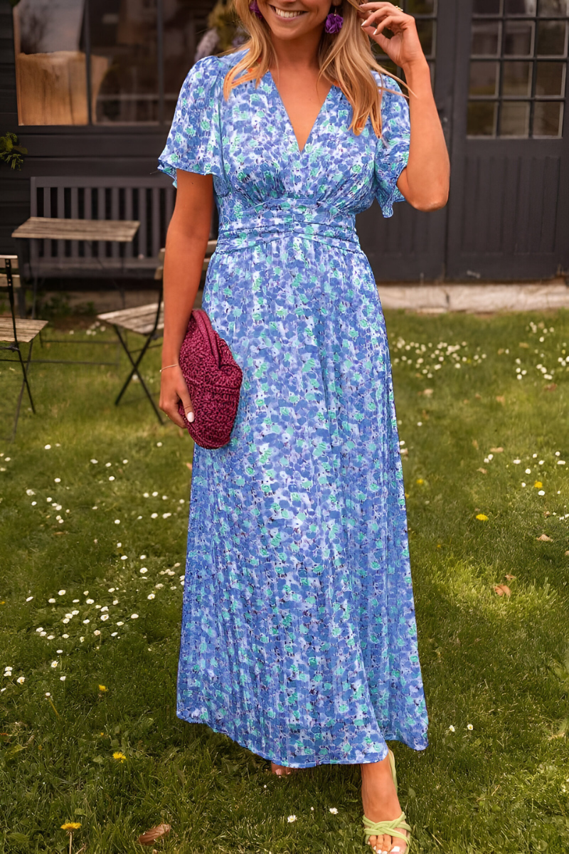 Anja™ | Maxikleid mit V-Ausschnitt