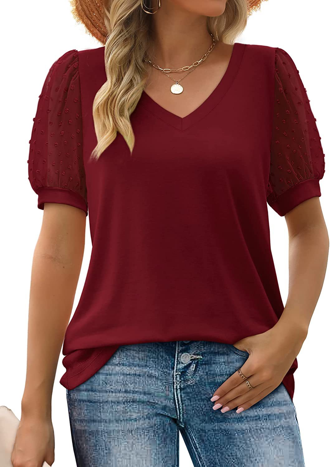 Rhianna™ | Elegantes Top mit Puffärmeln