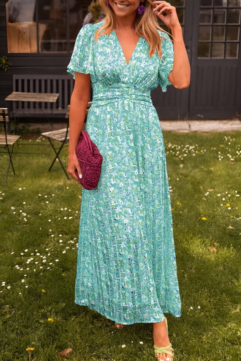 Anja™ | Maxikleid mit V-Ausschnitt