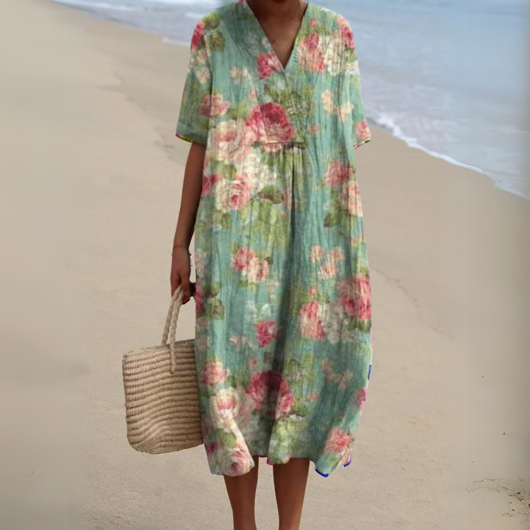 Irene | Leichtes Sommerkleid mit floraler Note