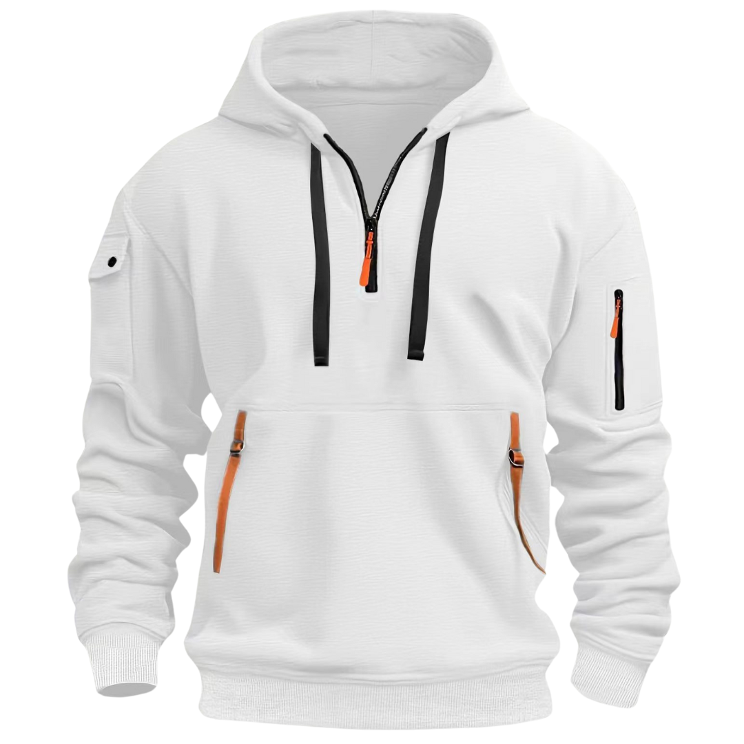 Ludomir - Langärmeliger Kapuzenpullover mit mehreren Taschen