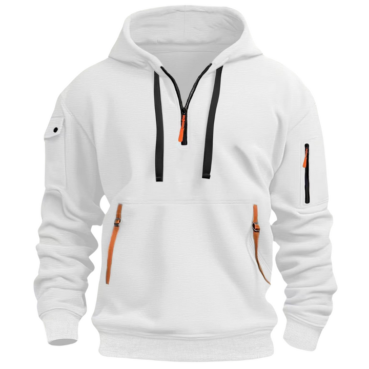 Ludomir - Langärmeliger Kapuzenpullover mit mehreren Taschen