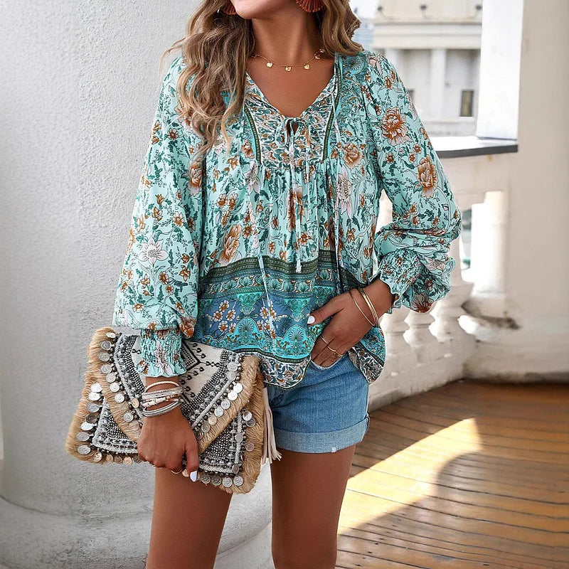 Sallie™ | Oberflächendesign Bohemien-Flüssigkeit mit Blumenmuster