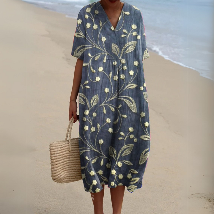 Irene | Leichtes Sommerkleid mit floraler Note