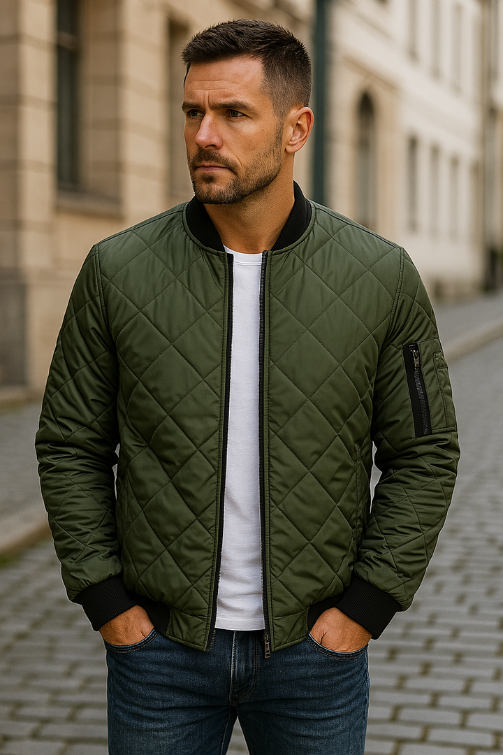 Han - Baumwolljacke mit Rhombus-Muster