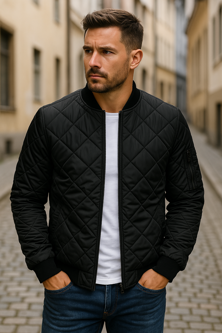 Han - Baumwolljacke mit Rhombus-Muster