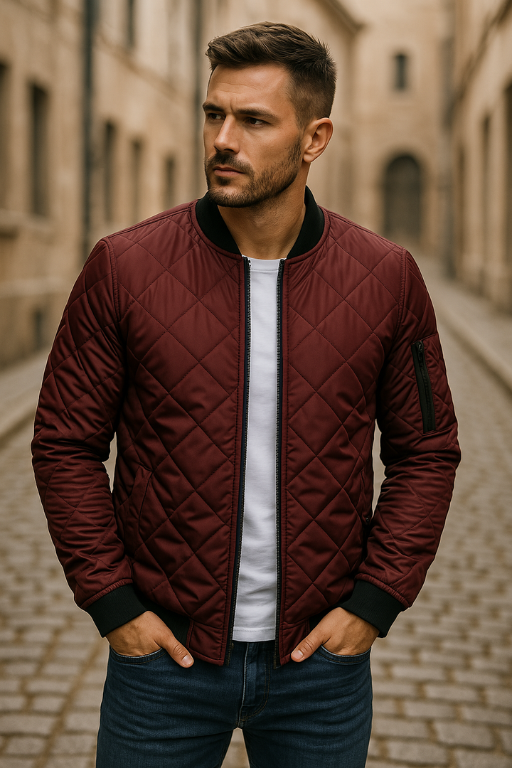 Han - Baumwolljacke mit Rhombus-Muster