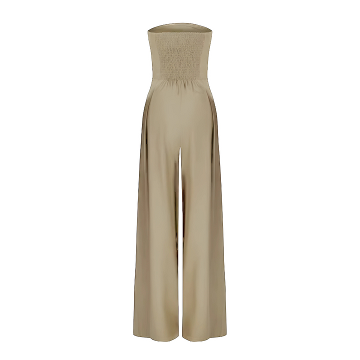 Alessia | Eleganter ärmelloser Overall mit weitem Bein