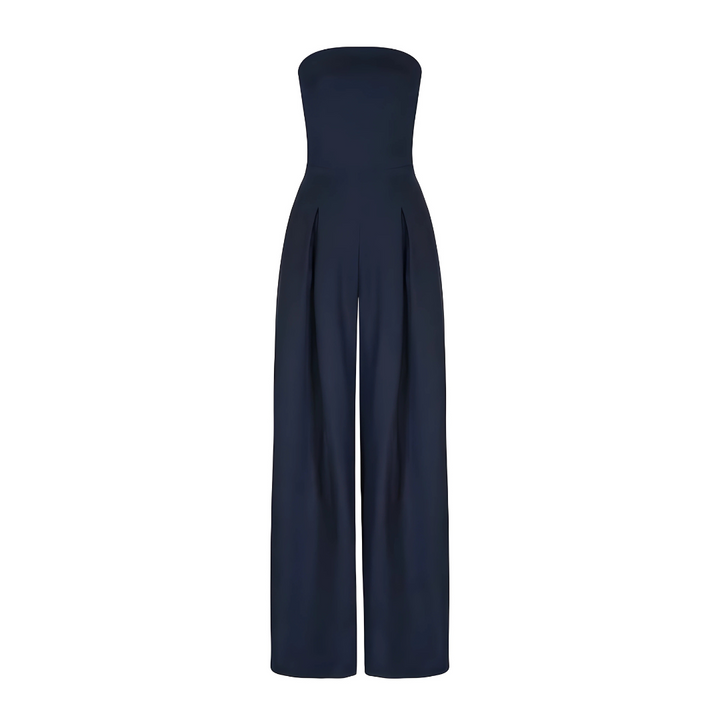 Alessia | Eleganter ärmelloser Overall mit weitem Bein