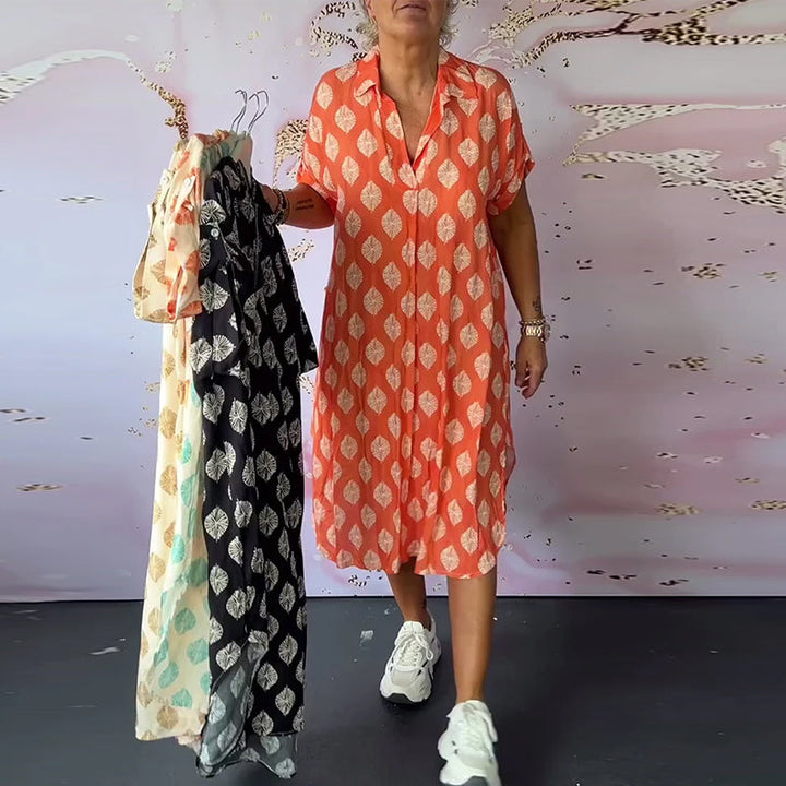 Stilvolle Kleid mit V-Ausschnitt