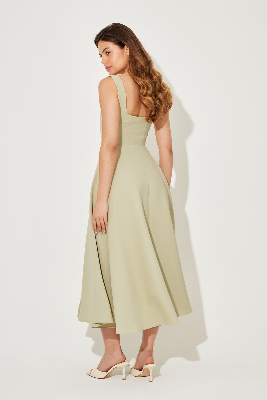 Amelia | Zeitloses, fließendes Midikleid