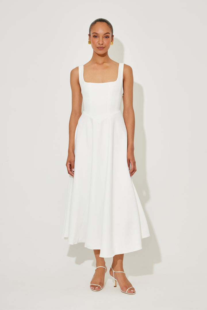 Amelia | Zeitloses, fließendes Midikleid