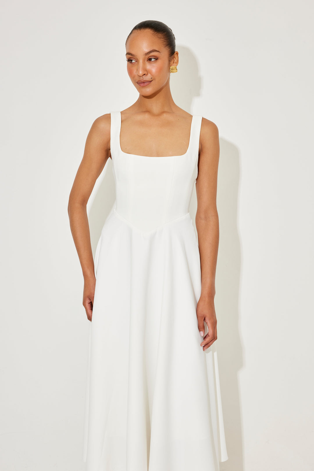 Amelia | Zeitloses, fließendes Midikleid