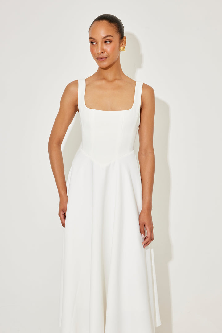 Amelia | Zeitloses, fließendes Midikleid