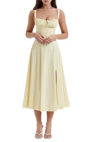 Midikleid ohne Ärmel Rosea