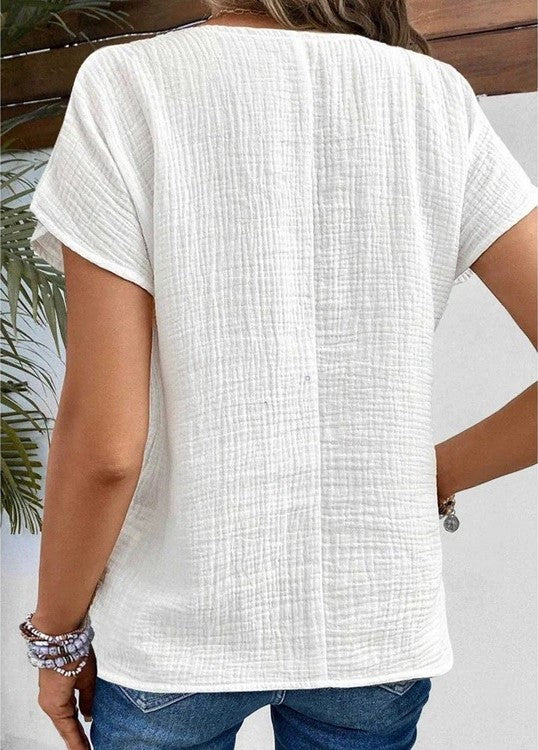 Lena | Bluse aus Baumwolle und Leinen