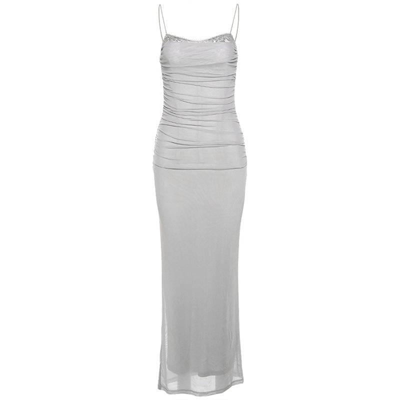 AURELIA - Spitzen Mesh Kleid
