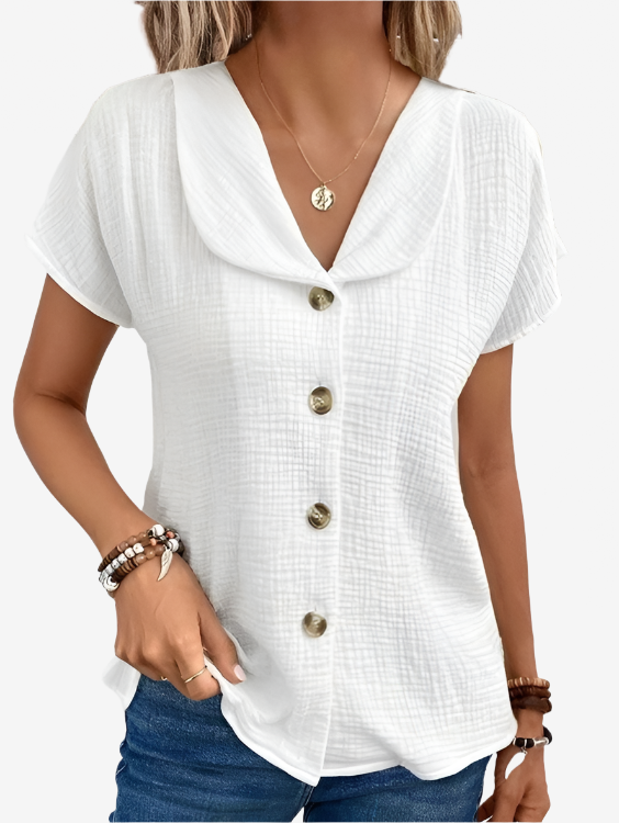 Lena | Bluse aus Baumwolle und Leinen