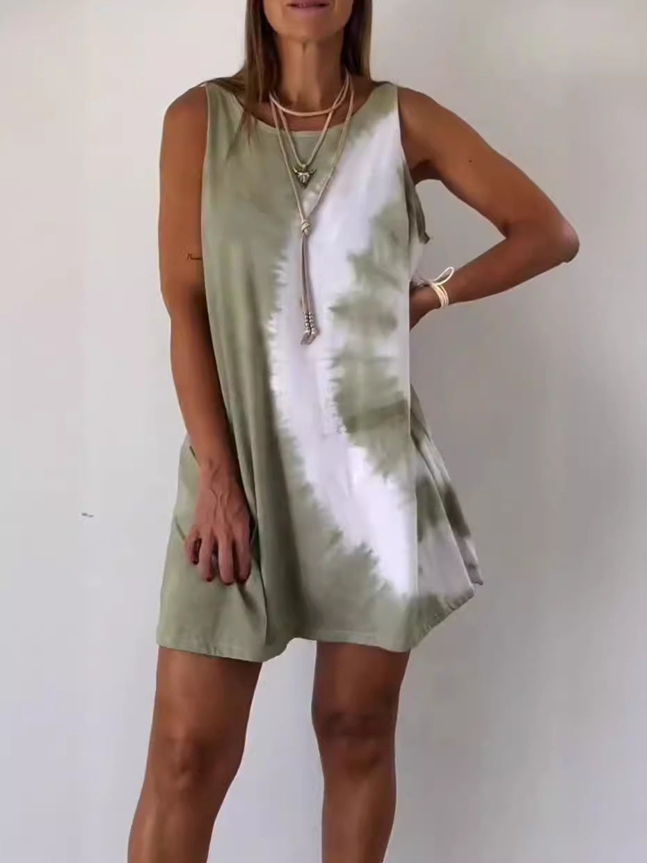 Josie - Mini-Kleid mit Gradient-Trade-Dye-Druck