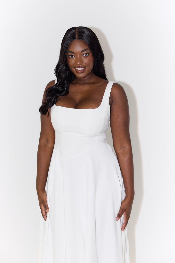 Amelia | Zeitloses, fließendes Midikleid