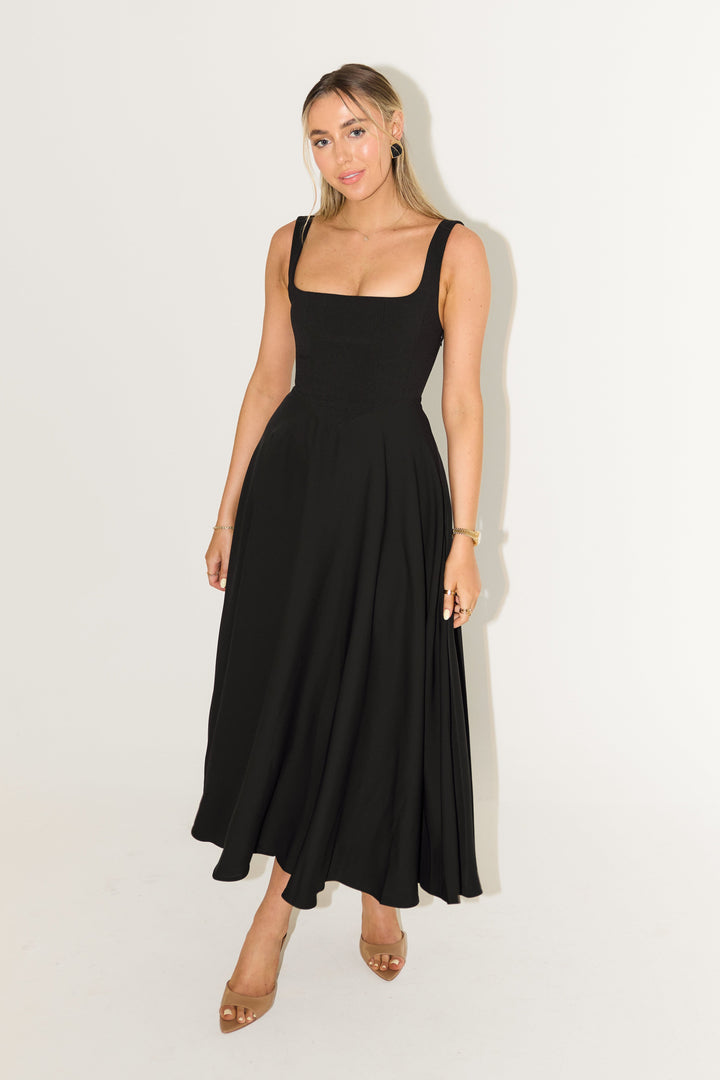 Amelia | Zeitloses, fließendes Midikleid