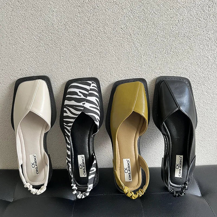 Lidia™ | Slingback-Sandalen mit quadratischer Zehenpartie