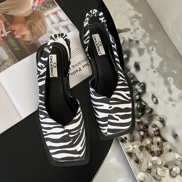 Lidia™ | Slingback-Sandalen mit quadratischer Zehenpartie