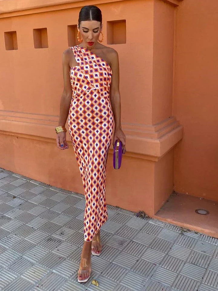 Irmgardi | Elegantes Ein-Schulter-Kleid