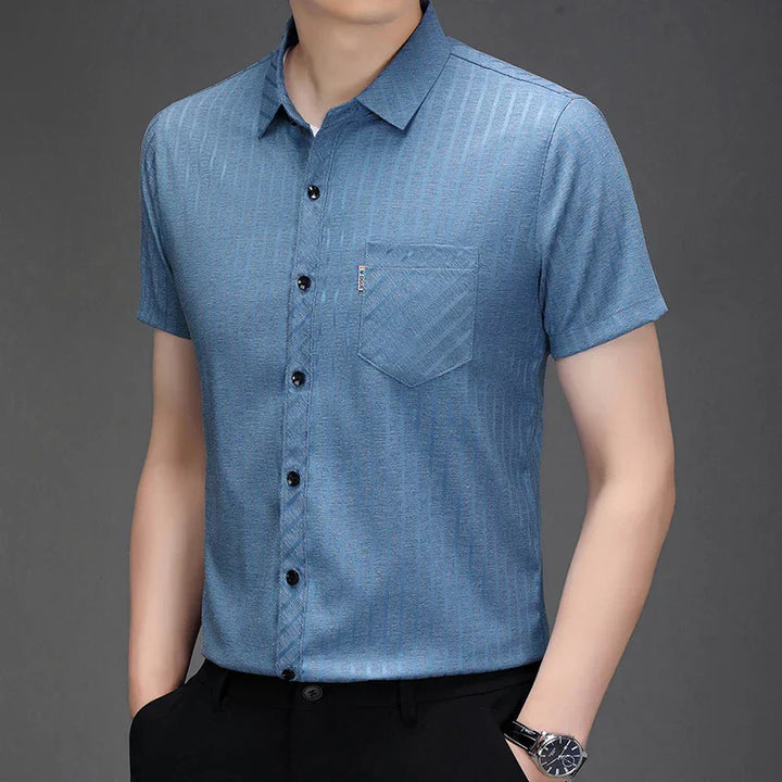 ROSSI ROMA | Business Polo mit Streifenmuster