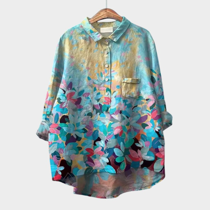 ELISABETTA | Oversize-Bluse mit Blumenmuster und bequemer Umarmungsfit für sorglose Tage