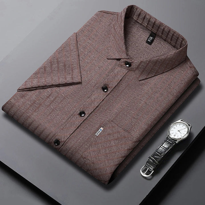 ROSSI ROMA | Business Polo mit Streifenmuster