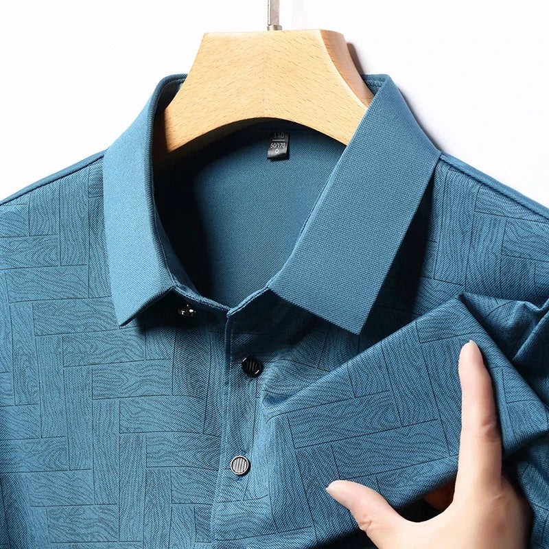 ROSSI ROMA | Luxus-Polo mit Muster