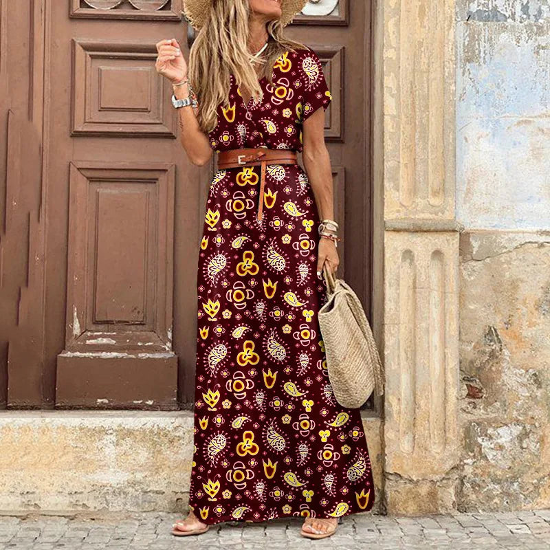 Vivienne | Blumenförmiges Faltenmidikleid