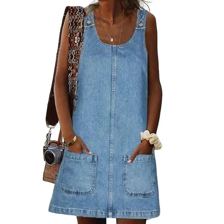 Beatrix | Elegantes Denim-Kleid für Jeden Tag