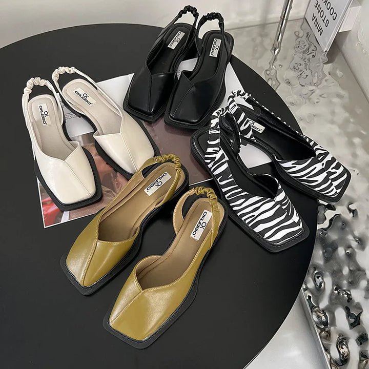 Lidia™ | Slingback-Sandalen mit quadratischer Zehenpartie