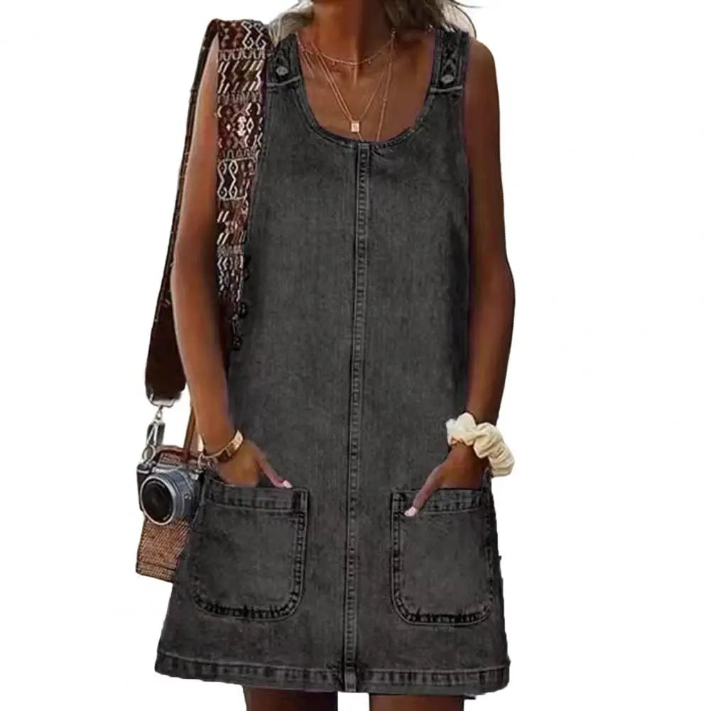 Beatrix | Elegantes Denim-Kleid für Jeden Tag
