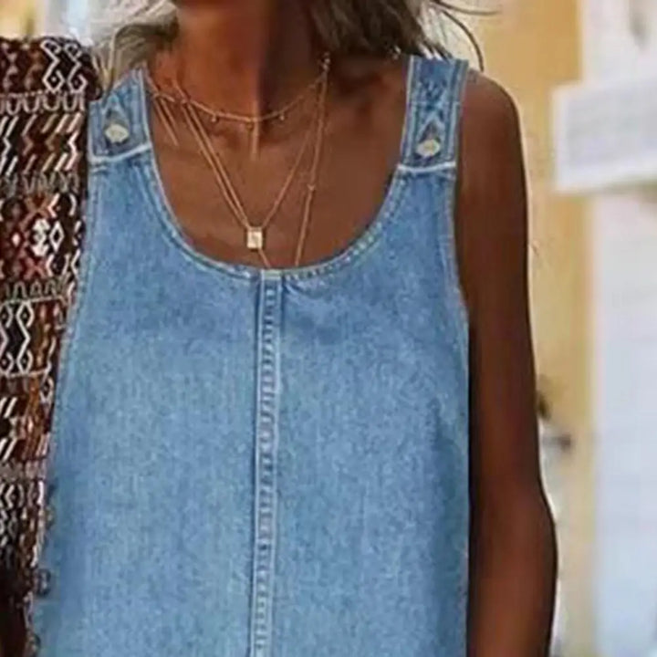 Beatrix | Elegantes Denim-Kleid für Jeden Tag