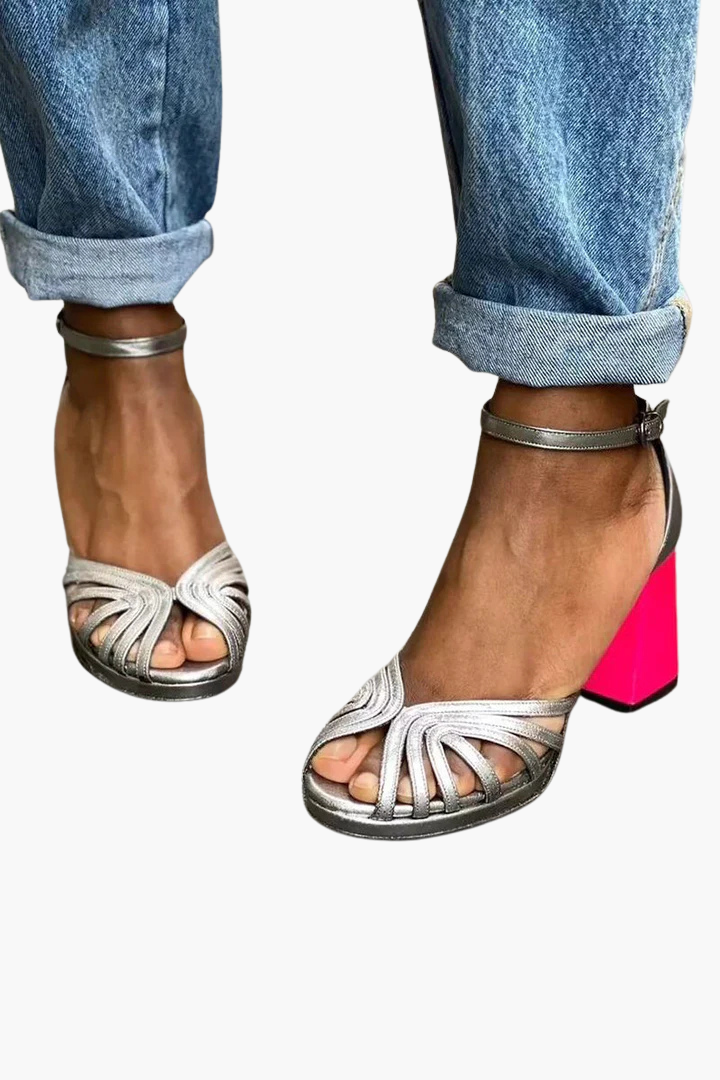 Seraphina  | Glänzende und bunte Sandalen