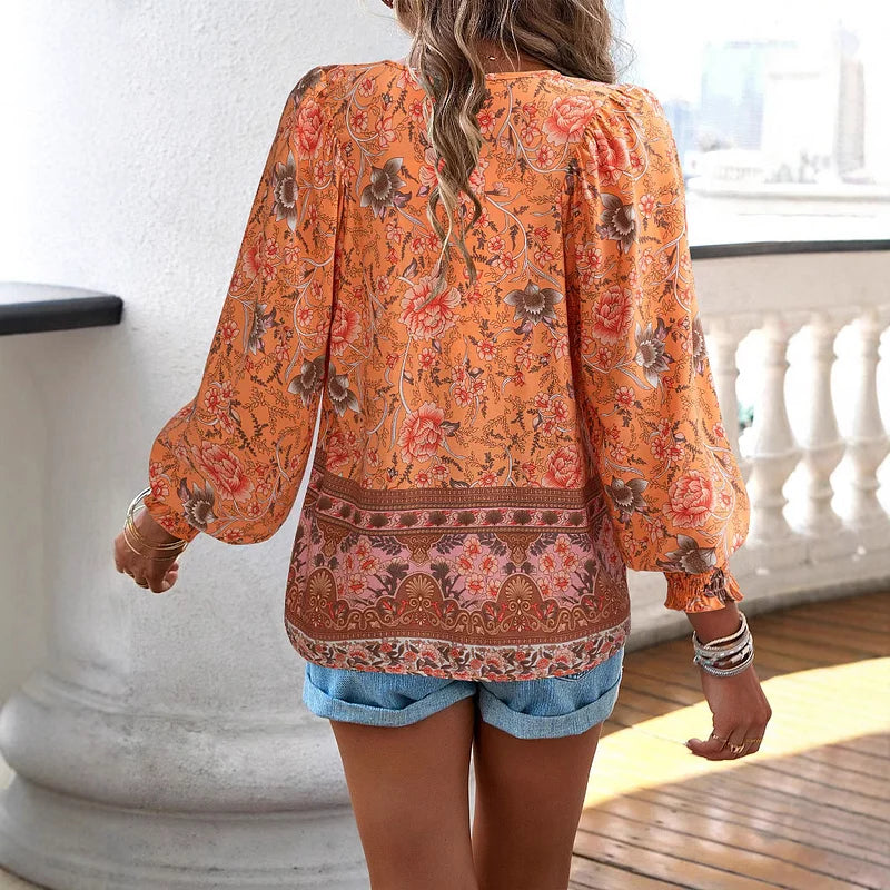 Sallie™ | Oberflächendesign Bohemien-Flüssigkeit mit Blumenmuster