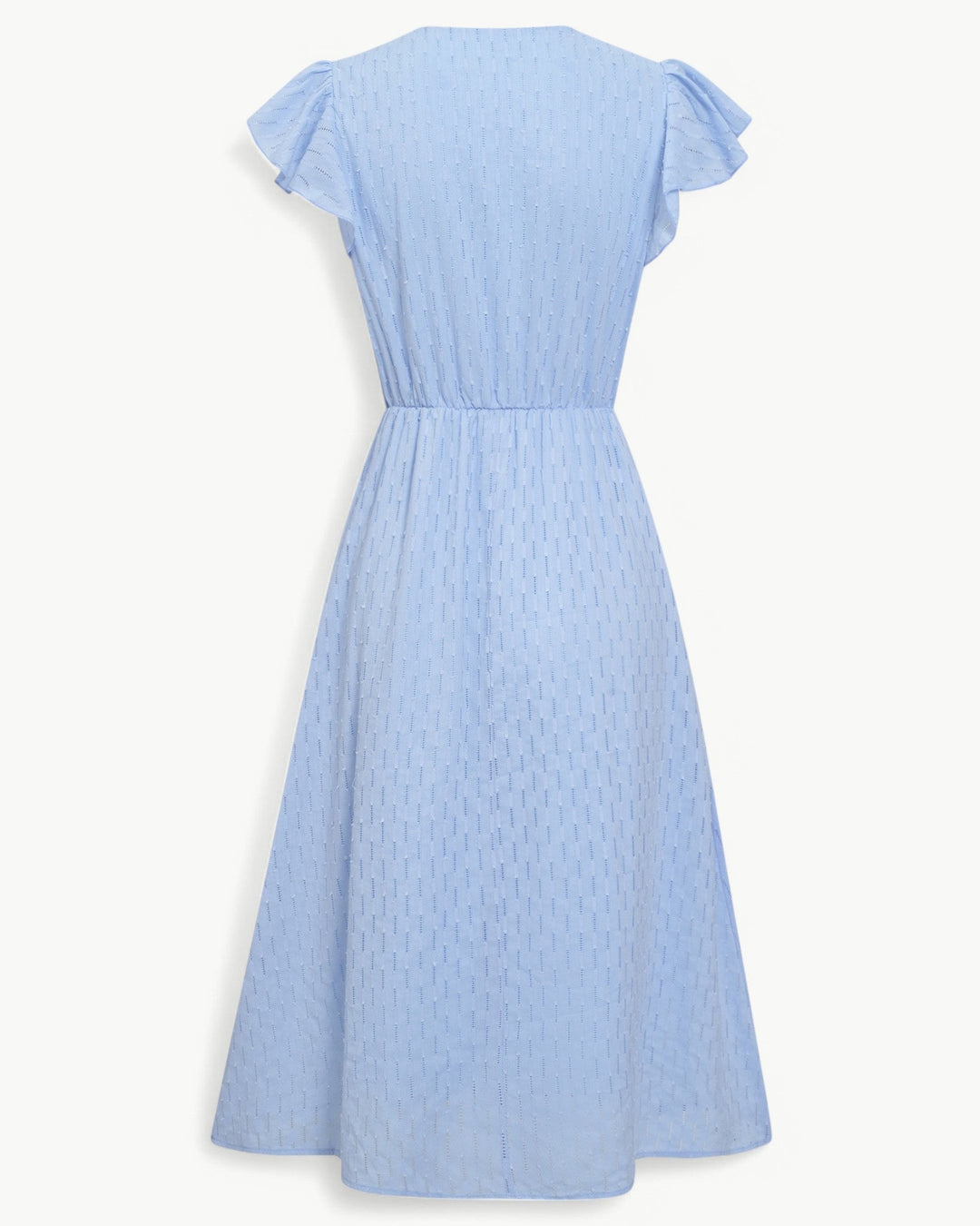 Noa-Liv | Elegantes Midikleid mit Ruchärmeln