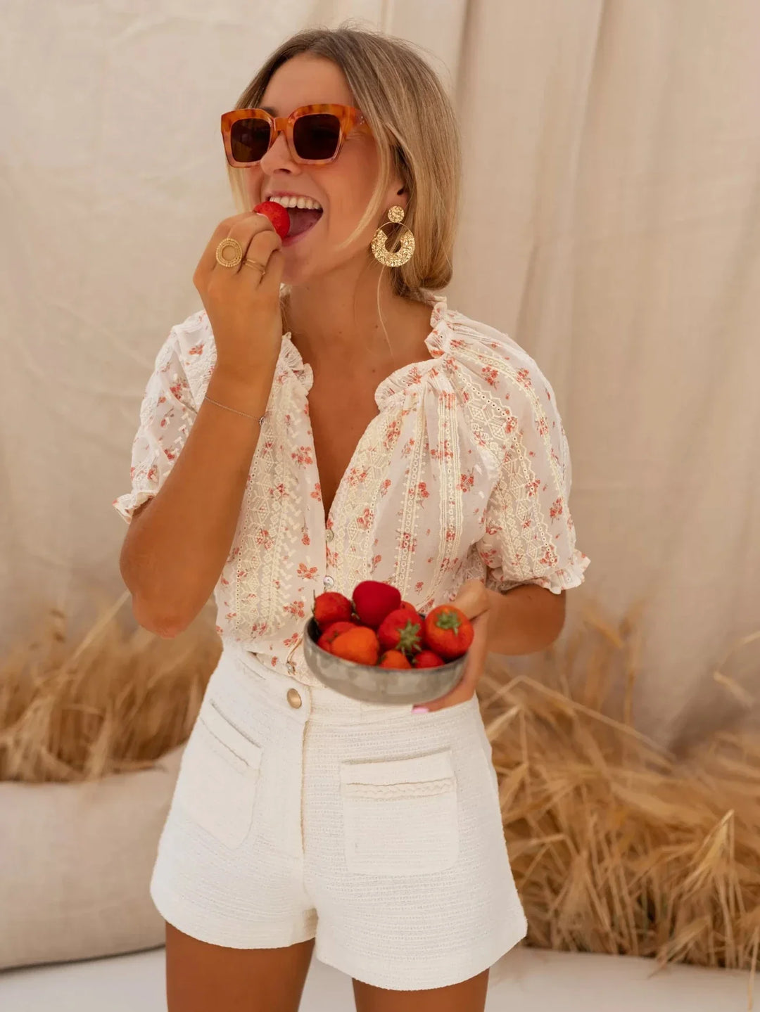 ELINA™ | Die Blumen-Bluse