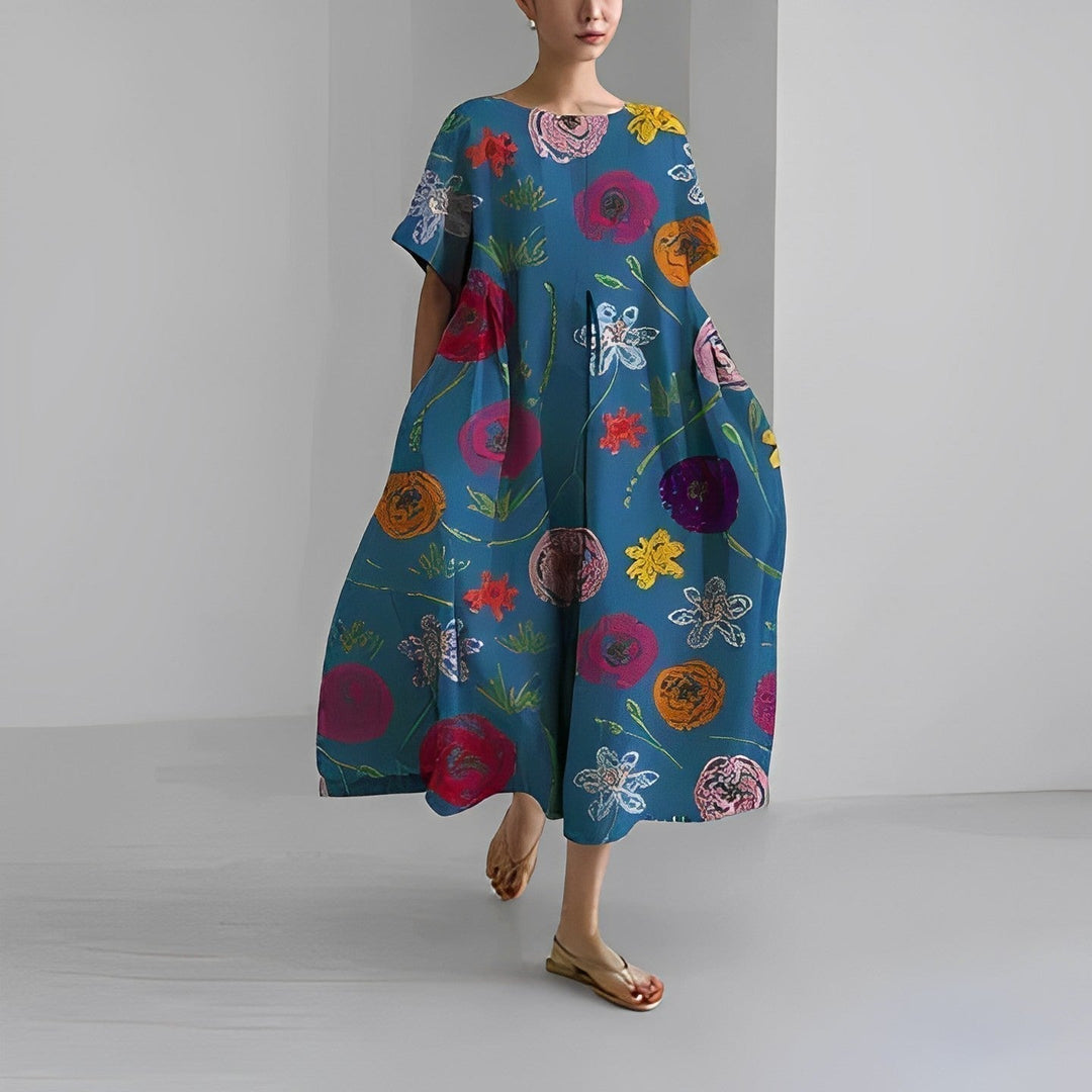 Claire™ – Bohemian Kleid mit Blumenmuster