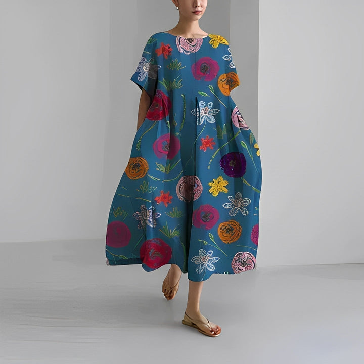 Claire™ – Bohemian Kleid mit Blumenmuster