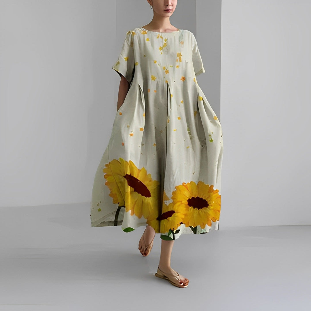 Claire™ – Bohemian Kleid mit Blumenmuster
