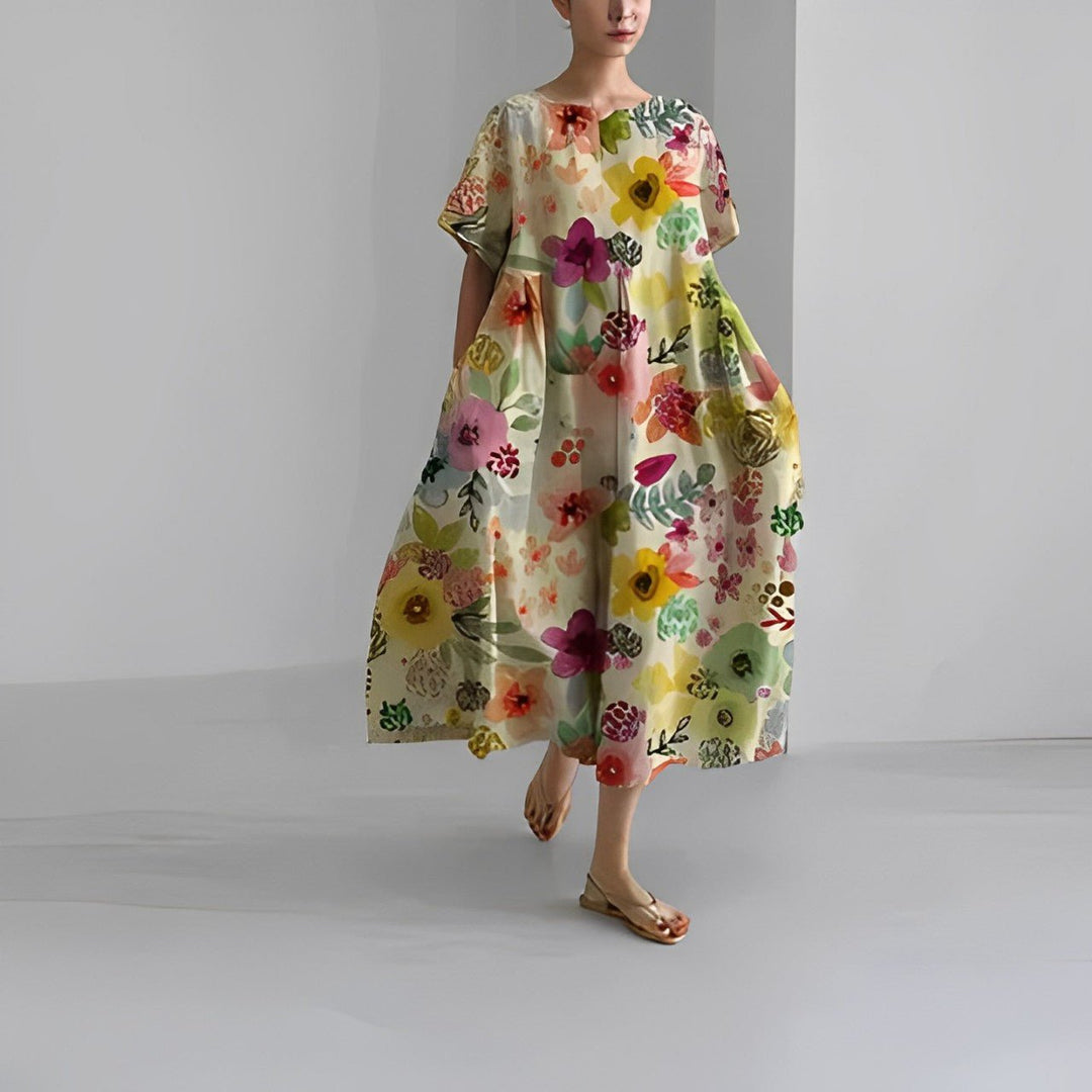 Claire™ – Bohemian Kleid mit Blumenmuster