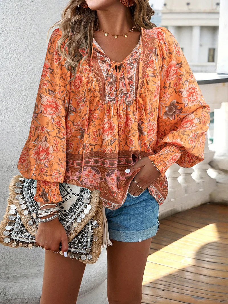Sallie™ | Oberflächendesign Bohemien-Flüssigkeit mit Blumenmuster