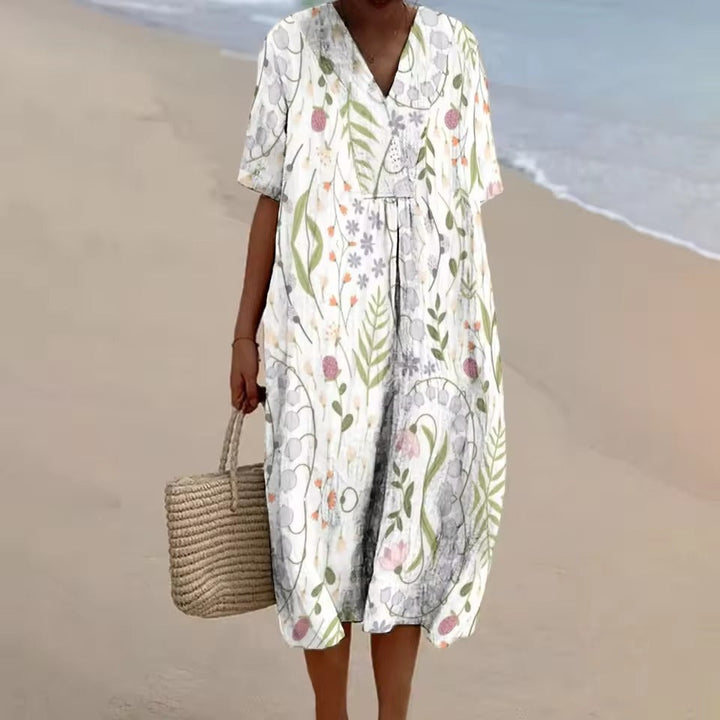 Helene | Sommerkleid mit Bohème-Flair und V-Ausschnitt