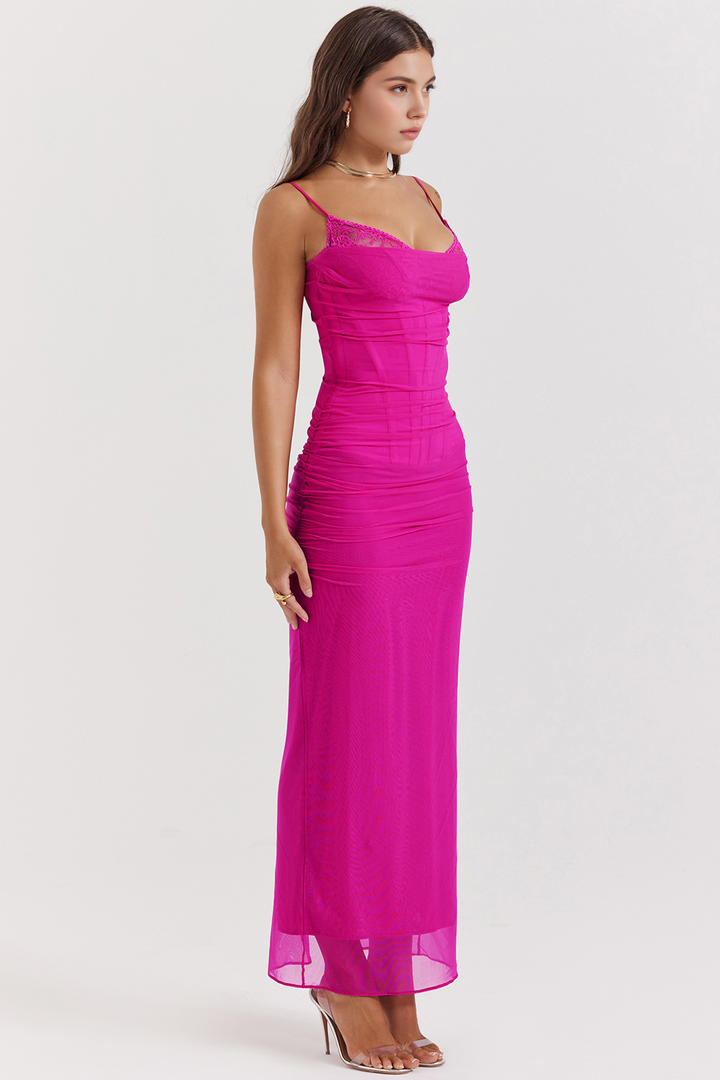 AURELIA - Spitzen Mesh Kleid