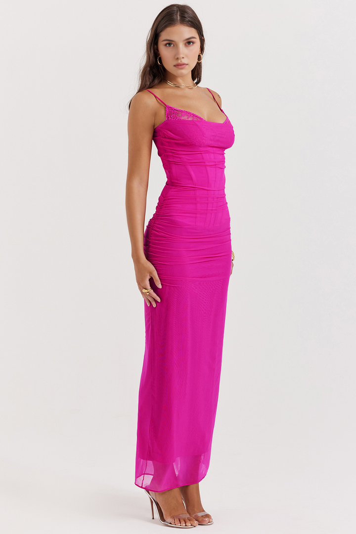 AURELIA - Spitzen Mesh Kleid