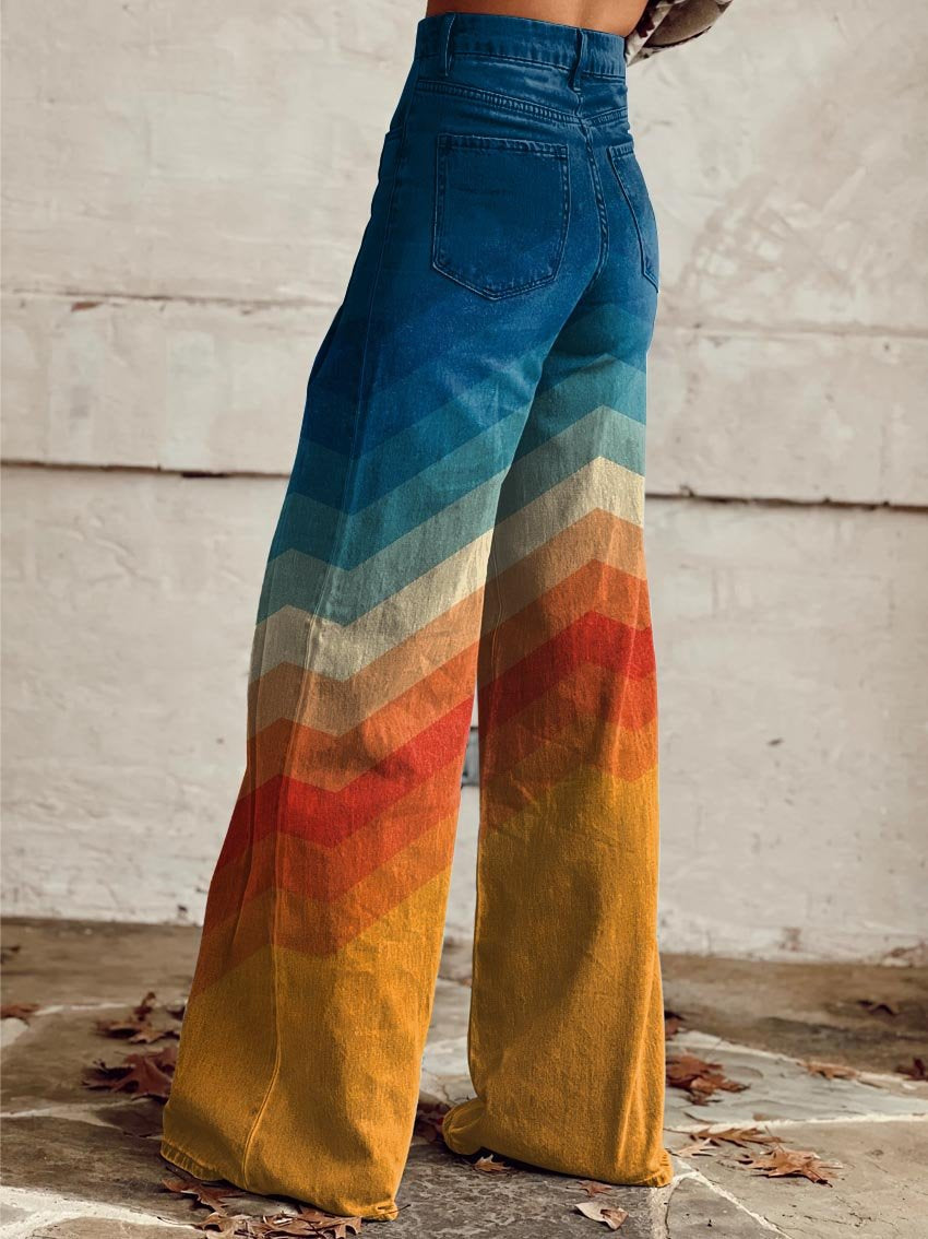 Arianna | Elegante Hosen mit modernem Zickzack-Muster